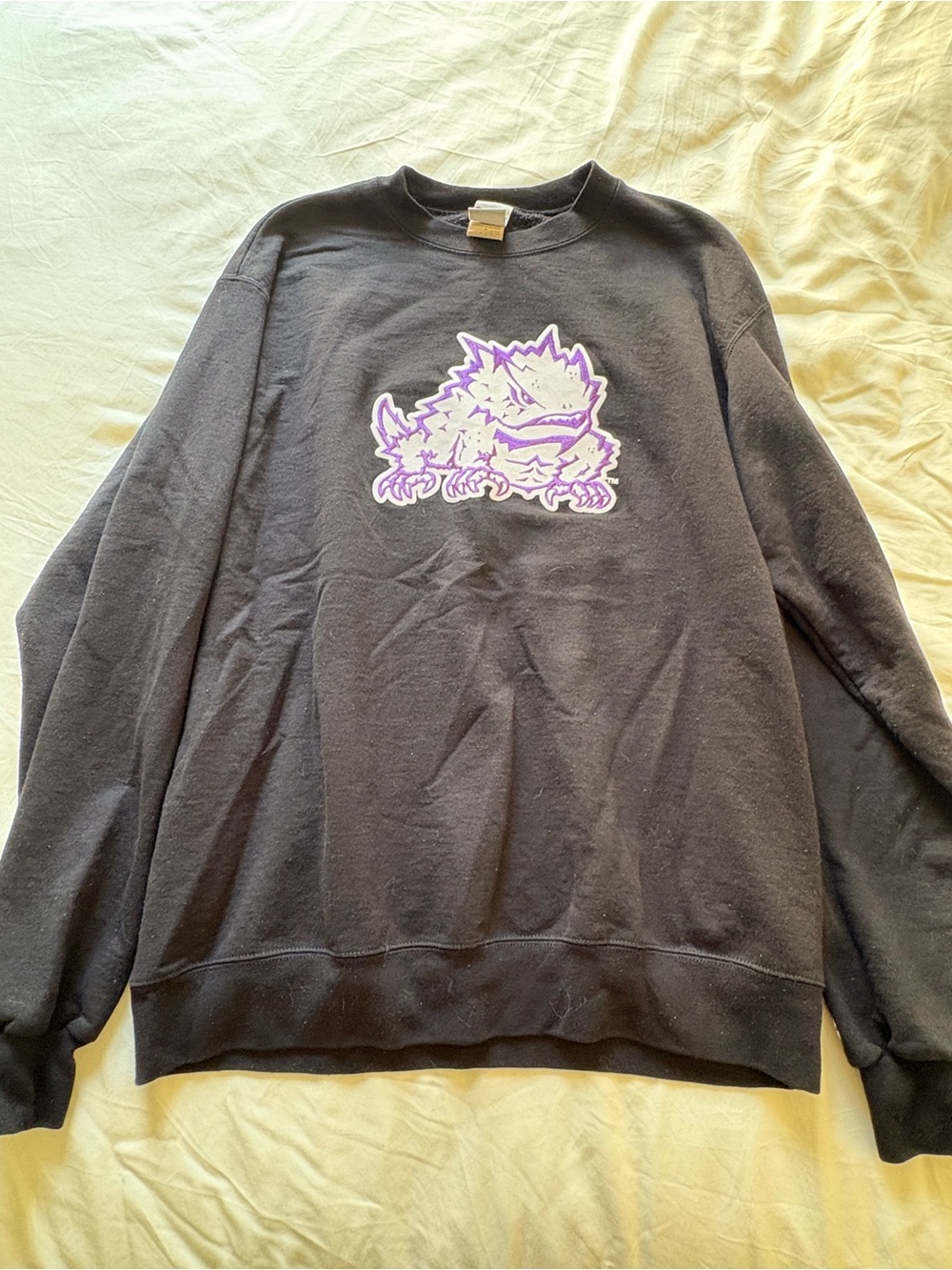 TCU Champion Black Horned Frog Crewneck Sweatshirt